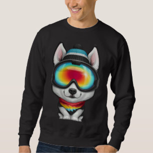 Siberian husky Rider Lång Ärmad Tröja