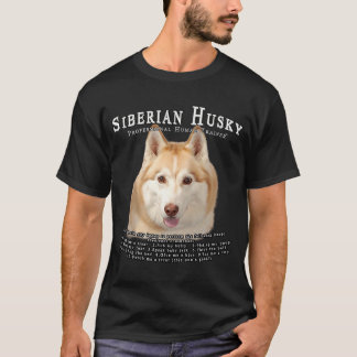 Siberian Husky röd Ägare Mänsklig Tränare T Shirt