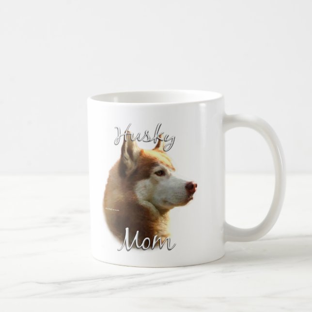 Siberian husky (röd) Mamma 2 Kaffemugg (Höger)