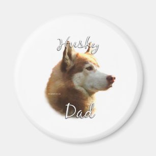 Siberian husky (röd) Pappa 2 Magnet