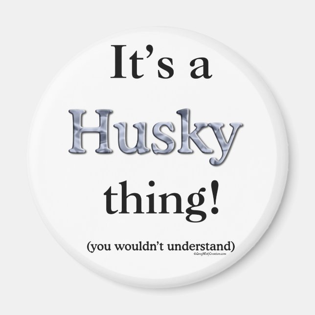 Siberian husky Sak Magnet (Framsidan)