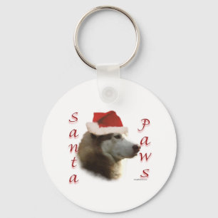Siberian husky Santa Tassar Nyckelring