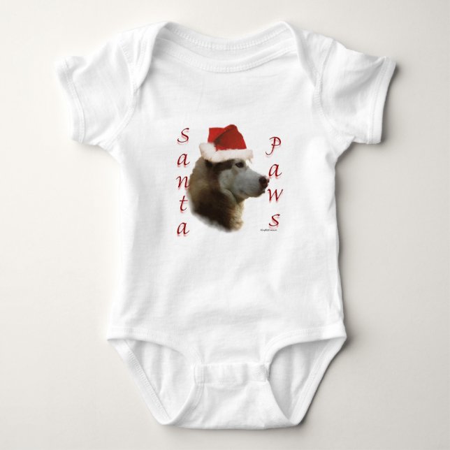 Siberian husky Santa Tassar Tee Shirt (Framsida)