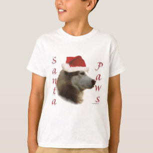 Siberian husky Santa Tassar Tee Shirt