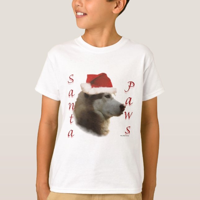Siberian husky Santa Tassar Tee Shirt (Framsida)