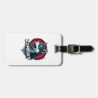 Siberian Husky Sibe Zombie Hund Halloween Essentia Bagagebricka