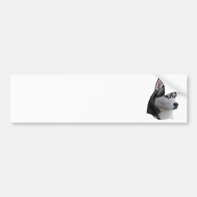 Siberian Husky - Stiliserad Bild - Lägg Till Din T Bildekal (Framsidan)