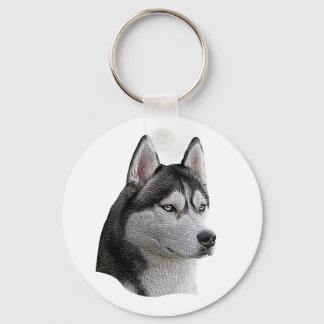 Siberian Husky - Stylized Image - Add Your Text Nyckelring