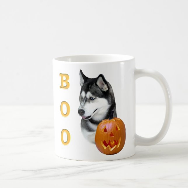 Siberian husky (svart) Boo Kaffemugg (Höger)