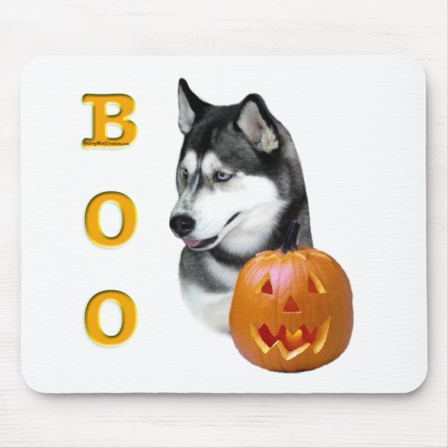 Siberian husky (svart) Boo Musmatta (Framsidan)