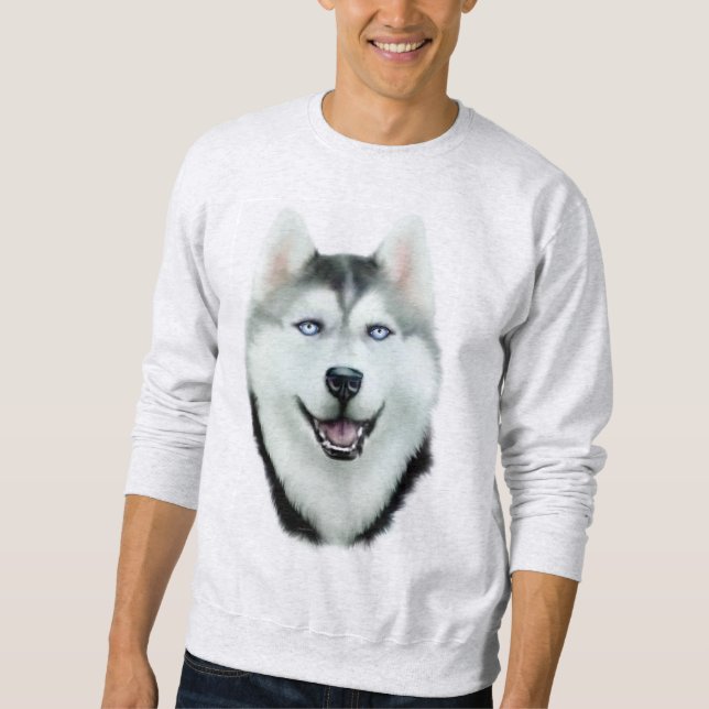 Siberian husky sweatshirt (Framsida)