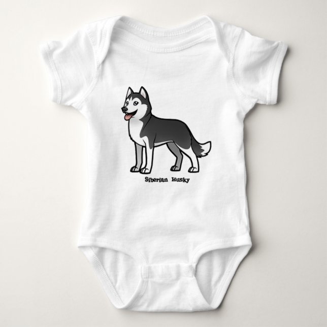 Siberian husky t-shirt (Framsida)
