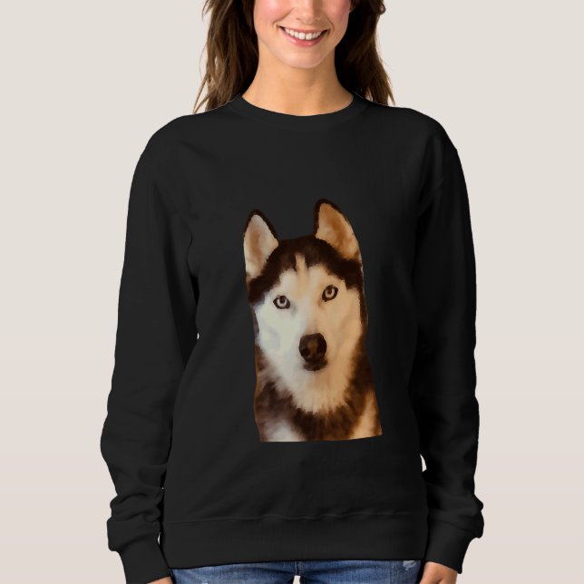 Siberian husky t shirt (Framsida)