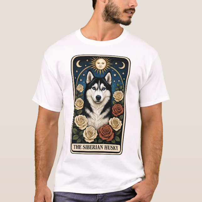 Siberian Husky T Shirt (Framsida)