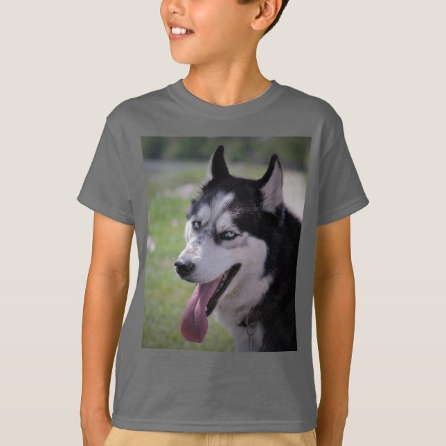 Siberian husky t shirt (Framsida)
