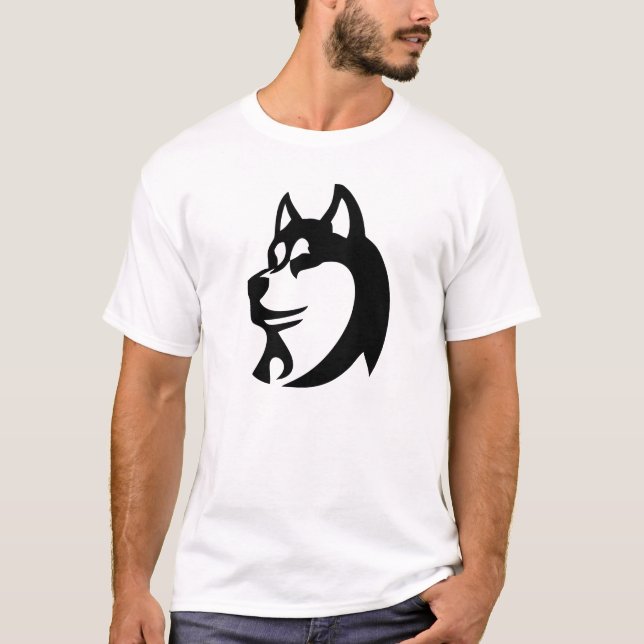 Siberian Husky T Shirt (Framsida)