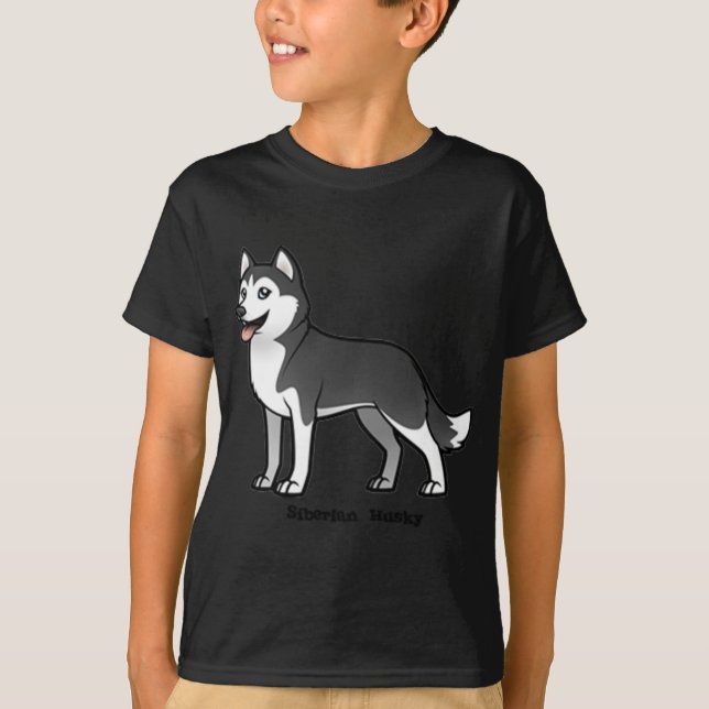 Siberian husky t-shirt (Framsida)