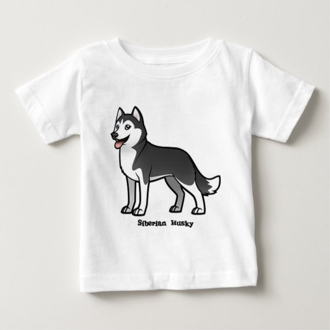 Siberian husky tee shirt (Framsida)