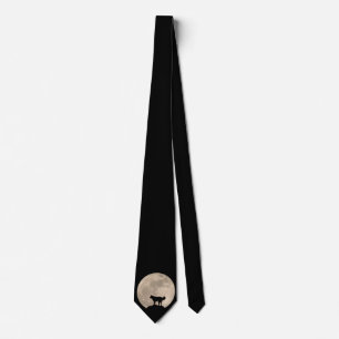Siberian husky Ties Snyggt Husky Måne Neckties