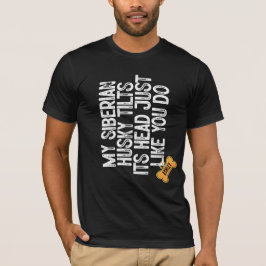 Siberian husky Tlits huvud som du T Shirt