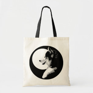 Siberian husky Tote Bag Husky/MalamuteTote Bags Tygkasse