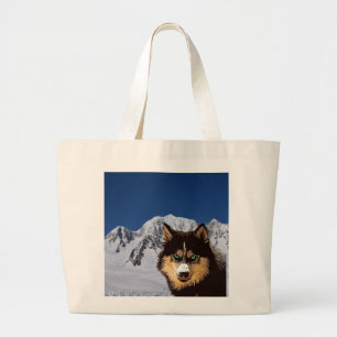 Siberian husky Tote Bag Jumbo Tygkasse