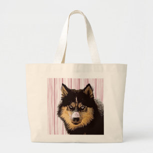 Siberian husky Tote Bag Jumbo Tygkasse