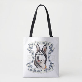 Siberian husky Tote Bag Tygkasse
