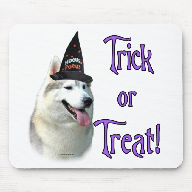 Siberian husky Trick Mousepad Musmatta (Framsidan)