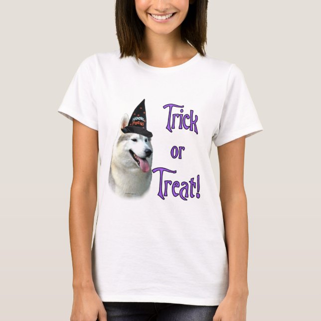 Siberian husky Trick Tee Shirt (Framsida)