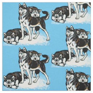 siberian husky tyg