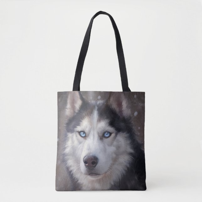 Siberian husky tygkasse (Framsida)
