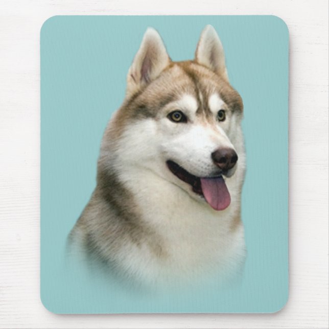 Siberian husky ursnygga Mousepad Musmatta (Framsidan)