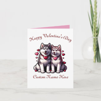 Siberian husky Valentine-par Kort