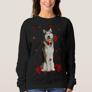 Siberian husky Valentines day Outfit Hund Valentin T Shirt