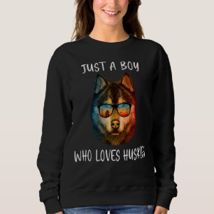 Siberian Husky Valp En Pojke Som älskar Husky 6 T Shirt