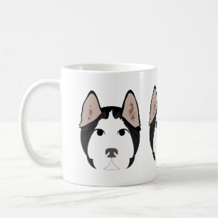 Siberian husky vid Mugg