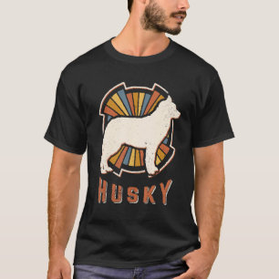 Siberian husky Vintage Classic Retro Hund Kärlek T Shirt