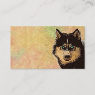 Siberian husky visitkort