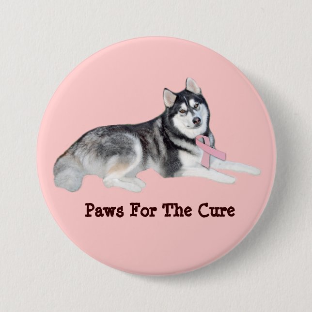 Siberian huskybröstcancer knäppas knapp (Framsida)