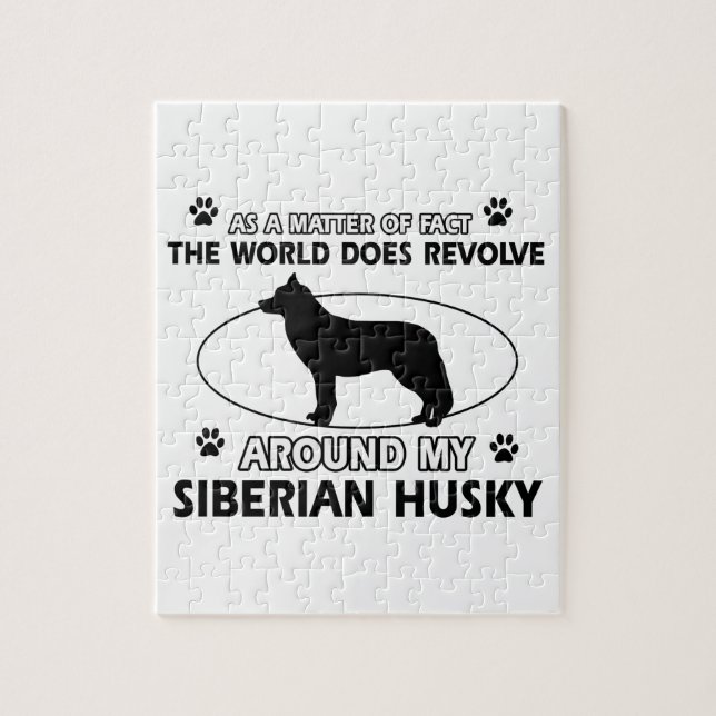 siberian huskydesigner pussel (Vertikal)