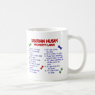 SIBERIAN HUSKYegendomlagar 2 Kaffemugg