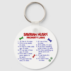 SIBERIAN HUSKYegendomlagar 2 Nyckelring