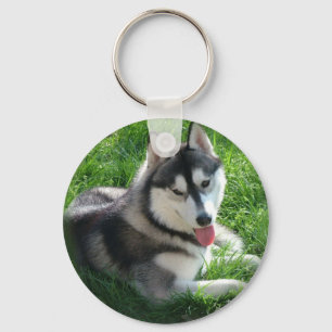 Siberian huskyhund Keychain Nyckelring