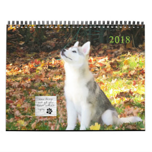 Siberian huskykalender kalender