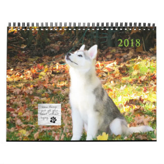 Siberian huskykalender kalender