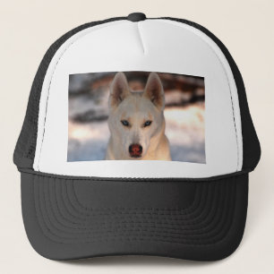 Siberian huskylock truckerkeps