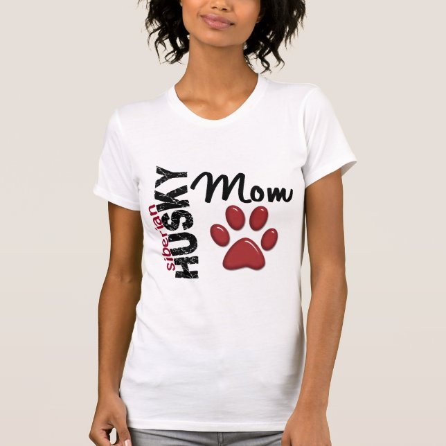 Siberian huskymamma 2 t shirt (Framsida)