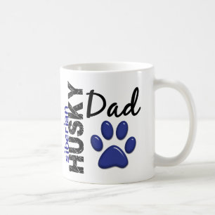 Siberian huskypappa 2 kaffemugg