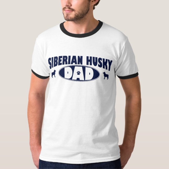 Siberian huskypappa t-shirt (Framsida)